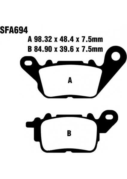 Yamaha Nmax 125-155 Ön Fren Disk Balatası Gold SFA694