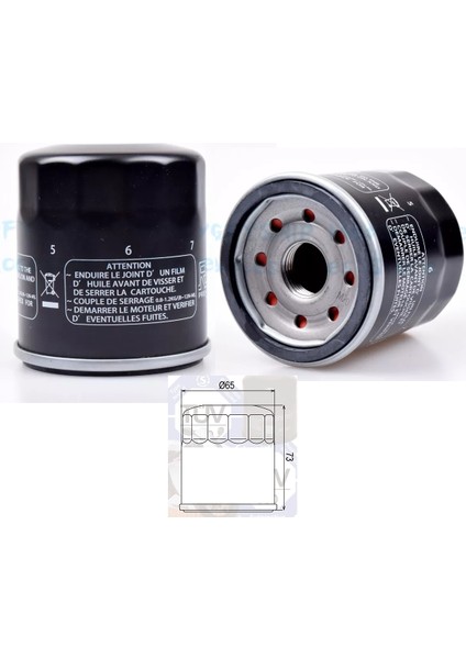 Kawasaki Kle 650 ZX-10R Yağ Filtresi HF303