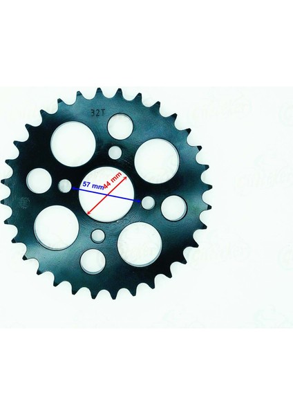 Atv Kanuni Arka Dişli 530-32T Iç 44 mm 4 Delikli Ind
