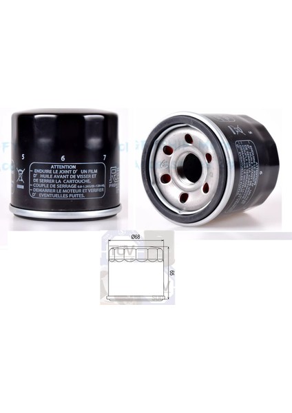 Suzuki GW250 Inazuma Yağ Filtresi HF138