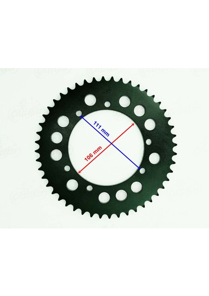 Cross Kuba Black Cat Arka Dişli 428-48T Iç 106 mm 6 Delikli