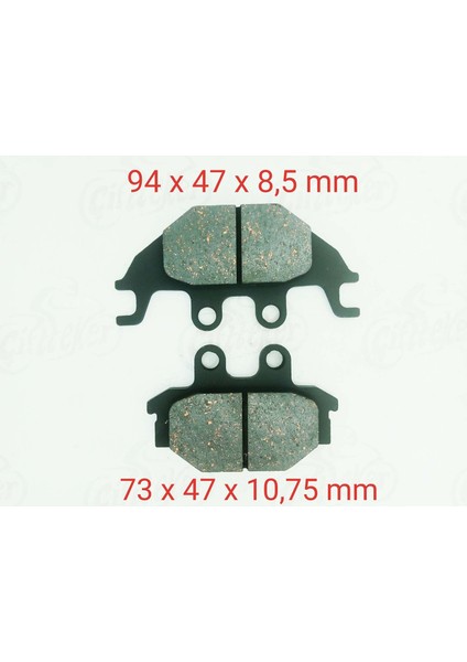 Atv Arka Fren Disk Balatası FA377 Gold