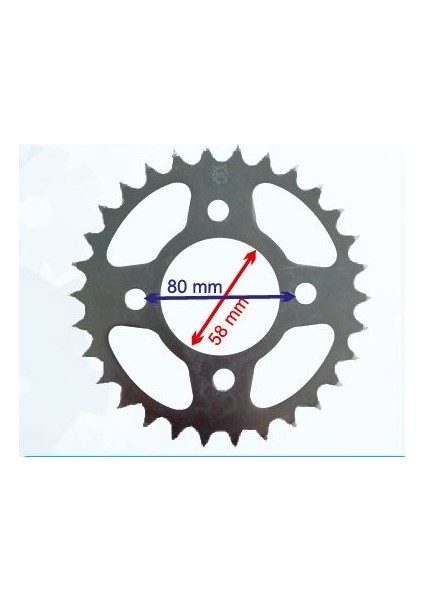 250MCT Arka Dişli 520-30T Iç 58 mm