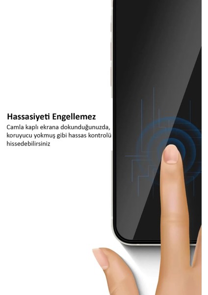 Trend Case iPhone 14 Uyumlu Privacy (Hayalet) Temperli Cam Ekran Koruyucu 9d Hayalet Cam Koruyucu