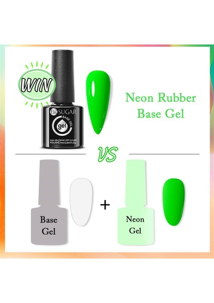 7ml Neon Rubber Base Gel URB044 (56136)