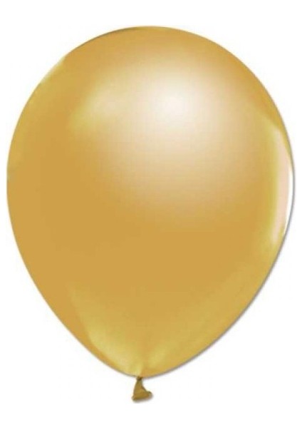 100 Lü Metalik Gold Balon 12 Inç