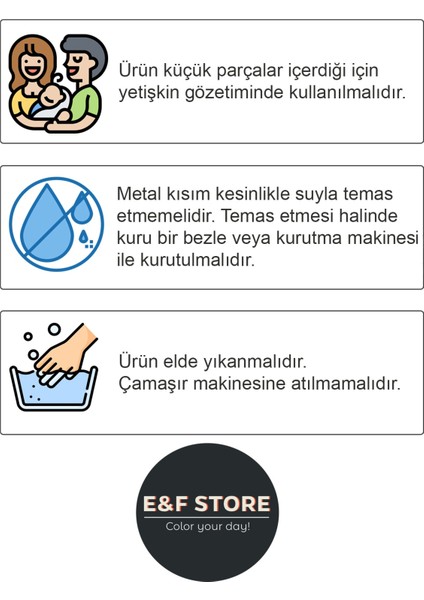 Gri Emzik Askısı Seti - 3'lü Emzik Zinciri Seti - %100 Pamuk Kumaş