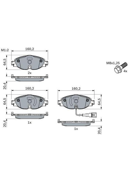 Audi A3 Ön Fren Balatası (2012-2020)