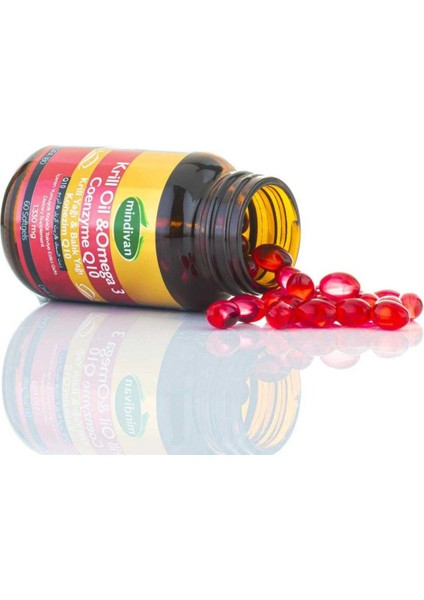 Krill Oil, Omega 3 ve Coenzyme Q10 60 Kapsül