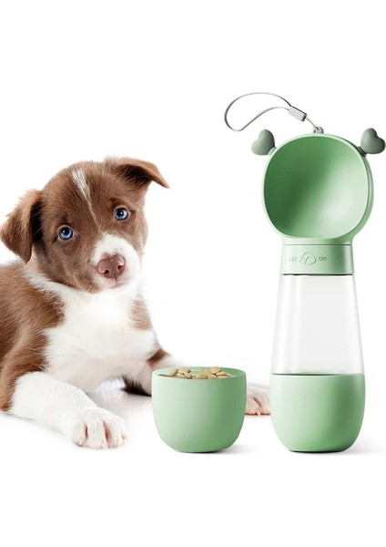 Kedi Köpek Taşınabilir Çift Hazneli Seyahat Için Mama Kabı ve Taşınabilir Suluk