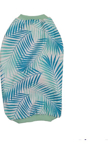 Kedi Köpek Kıyafetleri Yazlık Yaprak Desen Tshirt