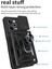 Xiaomi Poco X5 Pro Kılıf Yüzüklü Sürgülü Kamera Korumalı Pars + Ekran Koruyucu 2