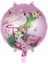 Hawaian Desenli Flamingolu Folyo Balon 45 cm Pembe Renk 1