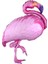 Tropical Hawaiian Supershape Ayakta Flamingo Folyo Balon 110 cm Pembe Renk 1