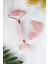 Pembe Kuvars Doğal Taş Face Roller & Mini Kalp Gua Sha İkili Yüz Masaj Seti 1