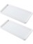 2pcs/1set Rectangle Porcelain Trays Bathroom Storage Trays Ceramic Base Sanitary Storage Pallet Food Serving Tray For Ktv Hotel.storage Trays(S) (Yurt Dışından) 1