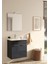 Ardea 67072 Banyo Dolabı Seti Kapaklı 60 cm Parlak Antrasit 1