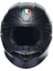 K6 S Mono Matt Black Kapalı Kask 5