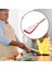 Slotted Balık Spatulas Balık Flippers Bevel Edge Kırmızı+Kaplama Sap (Yurt Dışından) 3