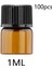 50x Amber Mini Cam Şişe Sızdırmaz Boş Istıcı Yağ Için Dolaşabilir Proılıllebülü Çalışması 1ml (Yurt Dışından) 2