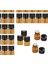 50x Amber Mini Cam Şişe Sızdırmaz Boş Istıcı Yağ Için Dolaşabilir Proılıllebülü Çalışması 1ml (Yurt Dışından) 4
