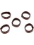 5x5 Adet Pu Deri Döngü Saat Bandı Tutucu Yerini Yaltme Yüzük 20mm Koyu Kahverengi 5 Pcs (Yurt Dışından) 2