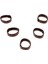 5x5 Adet Pu Deri Döngü Saat Bandı Tutucu Yerini Yaltme Yüzük 20mm Koyu Kahverengi 5 Pcs (Yurt Dışından) 5