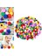 Çok Renkli Pom Poms Balls Sanat Süslemeleri Diy Malzeme Peluş Top Kedi Oyuncakları Dia 1cm 300 Pcs (Yurt Dışından) 5