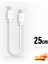 Type-C 25W Destekli Kısa 25CM Hızlı Şarj Data Powerbank Kablosu 2