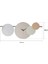 Muyika Maxico Metal 75-30CM Dekoratif Duvar Saati (Mavi-Lila-Yeşil-Kahve)) Mds-50 5