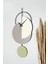 Muyika Madeco Metal 68-31CM Dekoratif Duvar Saati (Gri-Yeşil-Krem) Mds-50 1