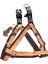 Köpek göğüs tasması küçük ırk siyah turuncu kolon genişlik:2,5cm göğüs ölçüsü:35-60cm ayarlamalı dog harness GT3-37 4