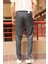 Erkek Ekose Desen Slim-Fit Poliviskon Pantolon INP263 3