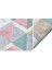 Arya Ar 10 Blue Pınk Yıkanabilir Çift Taraflı Modern Desenli Dokuma Kilim 5