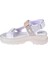 Cırtlı Comfort Kadın Sandalet SMS-4740 Beyaz 3