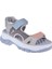 Cırtlı Comfort Kadın Sandalet SMS-4740 Gri Multi 1