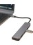 Macbook Pro Huawei Dell Uyumlu Type C To 4K Hdmı+Usb3.0+Sd/tf+Pd+Type-C, Taşınabilir 7in1 Adaptör 5