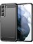 Samsung Galaxy S23 Plus Brushed Carbon Fiber Silikon Kılıf - Siyah AL3332 1