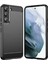 Samsung Galaxy S23 Plus Brushed Carbon Fiber Silikon Kılıf - Siyah AL3332 2
