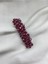 Pearly Handmade Bordo Kristal Otomatik Klipsli Toka 1