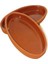 Çavuş Içi Sırlı Toprak Güveç 25 Cm Oval Güveç Tava 2'Li Set Toprak Güveç Kayık Tabak 1
