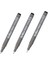 Drawing System Teknik Çizim Kalemi 0.5 mm Siyah 3 Adet 1