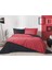 Colormix Nevresim Takımı Tek Kişilik Kırmızı-Siyah 769338880618 1