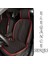 Fiat 500X Lüx Oto Koltuk Minderi Ön 2'li Set Elegance Serisi Siyah Kırmızı 1
