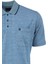 Erkek Polo Yaka Cepli Kısa Kollu Puntolu Kırçıllı Desenli Tam Kalıp Normal Kesim Pamuklu Kumaş T-Shirt 5
