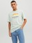 Jortulum Logo Tee Ss Crew Neck Ln Beyaz Erkek T-shirt 12234214-Pale 4