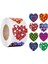 500PCS Kalp Çıkartmaları 1 Inç Için Kendi Yapışkan Renkli Dekoratif Çıkartma Etiketleri (Yurt Dışından) 1