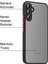 Samsung Galaxy A14 Kapak ile Uyumlu Kamera Korumalı Silikon Kenarlı Renkli Düğmeli Arkası Mat Silikon Kılıf - Siyah 2
