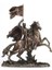 Atlı Haçlı Şovalye Figürü 37CM 1