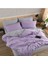 Sheri Home Lilac Düz Desen Çift Taraflı Çift Kişilik Nevresim 200 x 220 Pamuk01453020 2